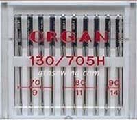 Organ Standard Sewing Needles 130 705H Mix Pack Sizes 70, 80 & 90 - 10 Needles Per Pack
