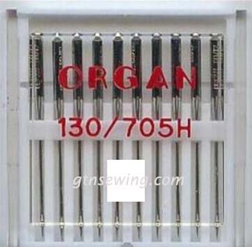 Organ Standard Sewing Needles 130 705H Size 60/8 10 Needles Per Pack