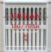 Organ Standard Sewing Needles 130 705H Size 90/14 10 Needles Per Pack