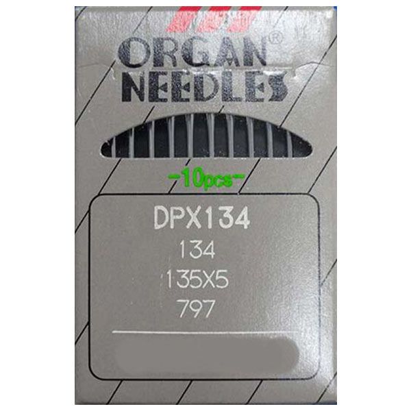 Organ Industrial Lockstitch Machine Needles Thick Shank 134 135x5 Size 80/12
