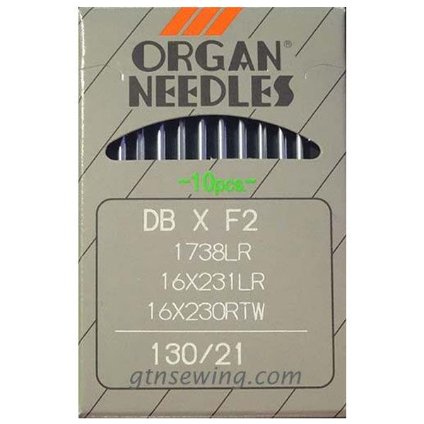 Organ Industrial Lockstitch Machine Needles Leather Point 16x231LR Size 130/21