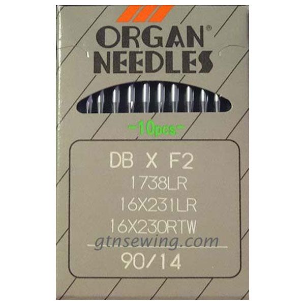 Organ Industrial Lockstitch Machine Needles Leather Point 16x231LR Size 90/14