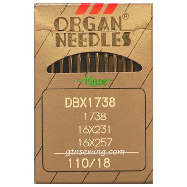 Organ Industrial Lockstitch Machine Needles DBx1 16x231 Size 110/18