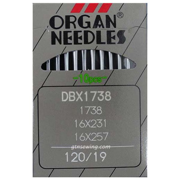 Organ Industrial Lockstitch Machine Needles DBx1 16x231 Size 120/19