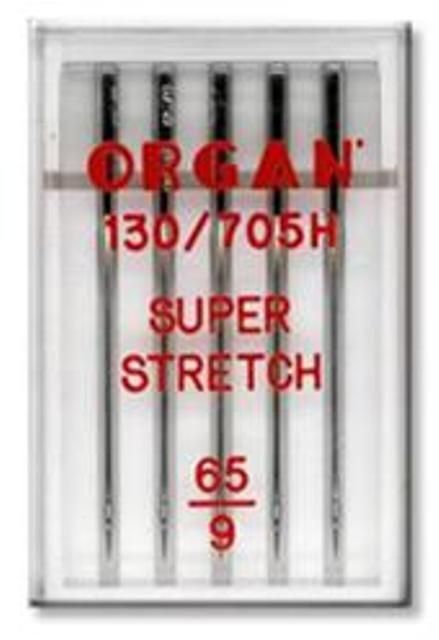 Organ Super Stretch Sewing Needles HA X 1SP Single Size 65/9 - 5 Needles Per Pack