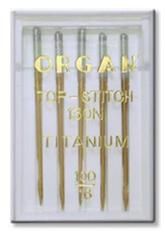 Organ Titanium Sewing Needles Size 100/16