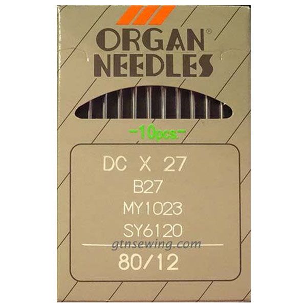 Organ Industrial Overlock Machine Needles B27 DC X 27 Size 80/12