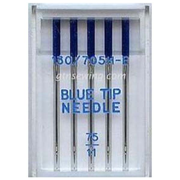 Organ Blue Tip Sewing Needles 130 705H Single Size 75 - 5 Needles Per Pack