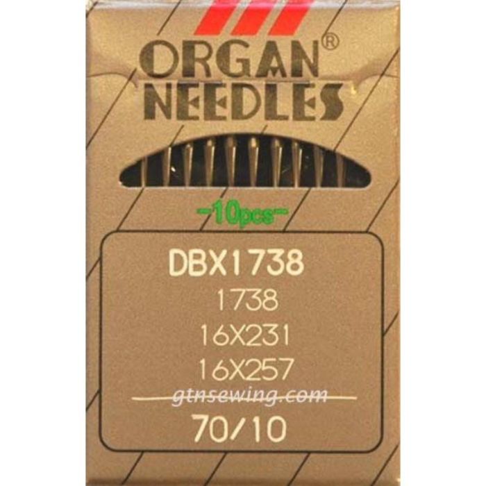 Organ Industrial Machine Needles DBx1 16x231 Size 70/10, 100 Needles