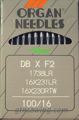 Organ Industrial Lockstitch Machine Needles Leather Point 16x231LR Size 100/16