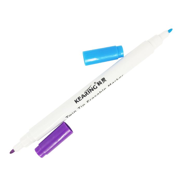 Air & Water Erasable Marker Pen Double Sided, Violet & Blue Tip Size 1.0mm