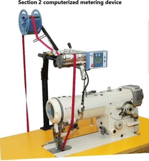 Industrial Sewing Machine Computerized Elastic Metering Device