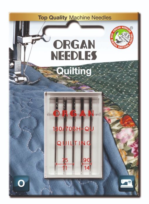 Organ Quilting Sewing Needles 130 705H Assorted Sizes 75 & 90 - 5 Needles Per Pack