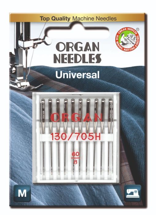 Organ Standard Sewing Needles 130 705H Size 60/8 10 Needles Per Pack