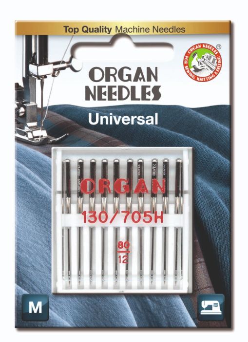 Organ Standard Sewing Needles 130 705H Size 80/11 10 Needles Per Pack
