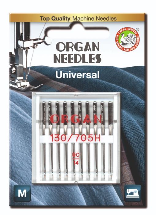 Organ Standard Sewing Needles 130 705H Size 90/14 10 Needles Per Pack